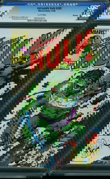 INCREDIBLE HULK #289, CGC 9.4 NM