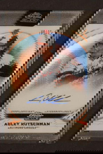 2023 Topps Chrome Black IVA-AR Adley Rutschman Ivory Autograph Ivory /25 Baltimore Orioles