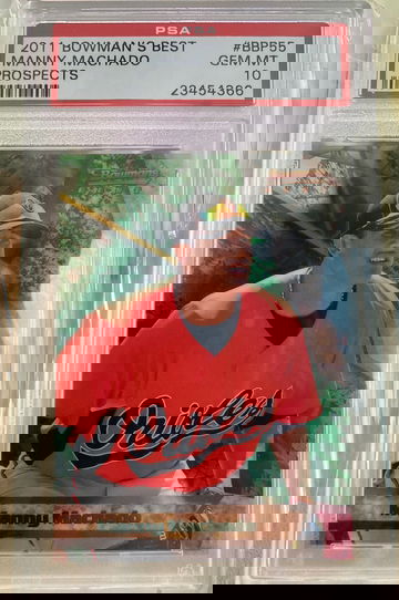 2011 Bowmans Best Prospects Manny Machado PSA 10