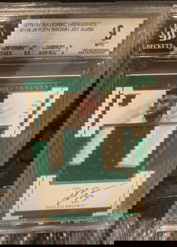jaylen brown national treasures auto 