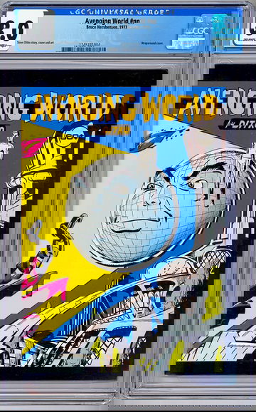 STEVE DITKO’S “AVENGING WORLD” #NN CGC 8.0 RARE/HTF *STEVE DITKO ALT PRESS* 1973