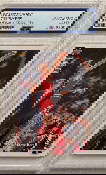 1994 Upper Deck Collectors Choice #271 Steve Kerr signed PSA Authentic Auto Chicago Bulls HOF