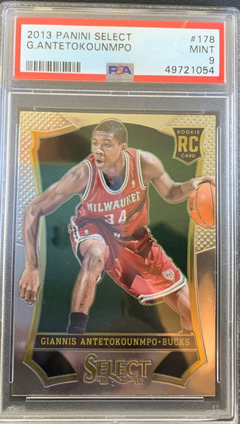 2013 Panini Select Giannis Antetokounmpo RC PSA 9 Mint