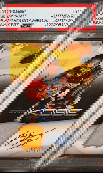 2012 KOBE BRYANT PANINI KOBE ANTHOLOGY /24 PSA AUTHENTIC