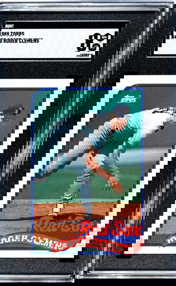 1989 Topps #450 Roger Clemens SGC 8