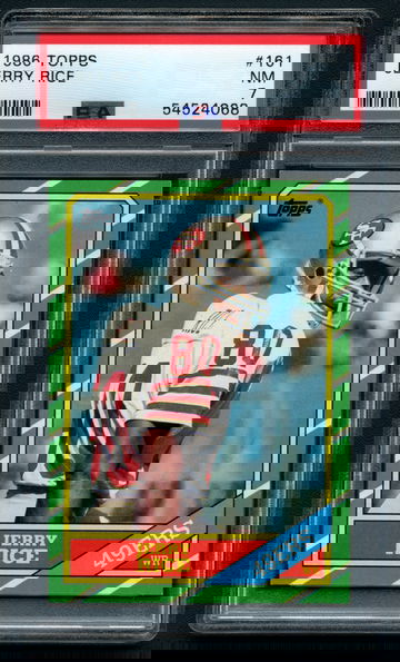 1986 Topps Jerry Rice PSA 7