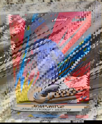 2025 Topps Finest Bobby Witt Jr. Gusto /5 Red SSP Kansas City Royals G-8