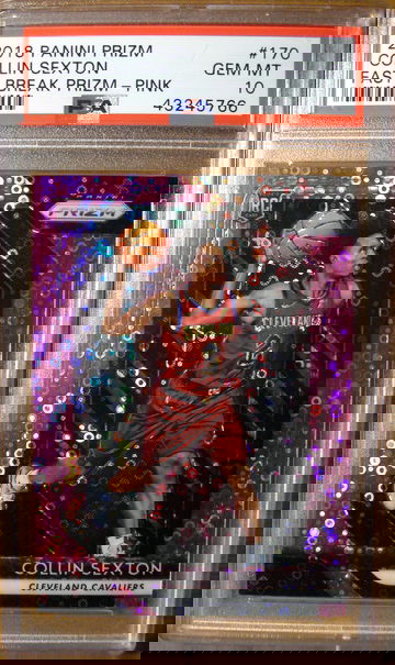 Collin Sexton 2018 Prizm Fast Break Pink /50 PSA 10 