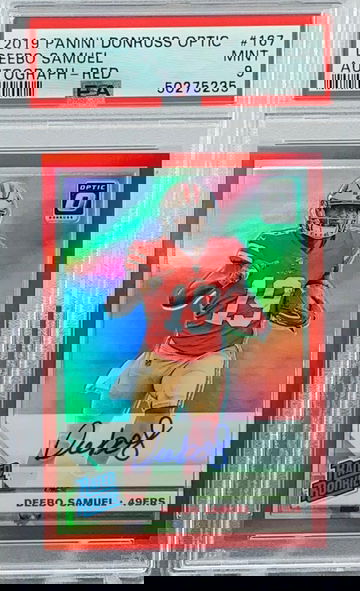 2019 Donruss Optic Red Refractor /50 Deebo Samuel