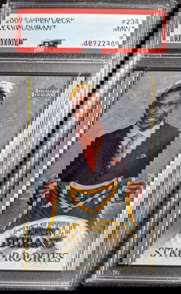 2007-08 Upper Deck #234 Kevin Durant RC SP PSA 9 Mint Nets