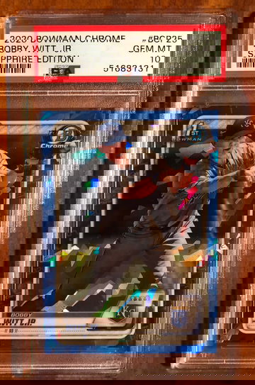 2020 1st Bowman Chrome Sapphire Bobby Witt Jr. PSA 10 Gem Mint POP 59