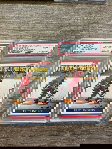 1990 NHL SCORE CANADIAN #440  ERIC LINDROS RC PSA 10 GEM MINT FUTURE SUPERSTAR 