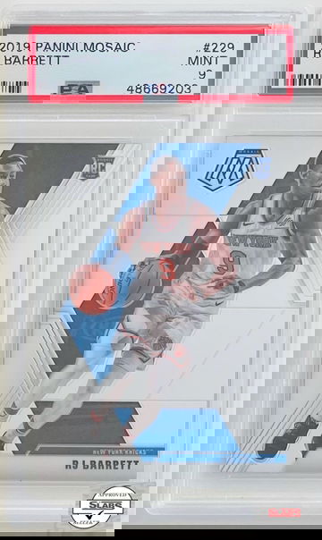 2019-20 Panini Mosaic RJ BARRETT RC #229 PSA 9 MINT!