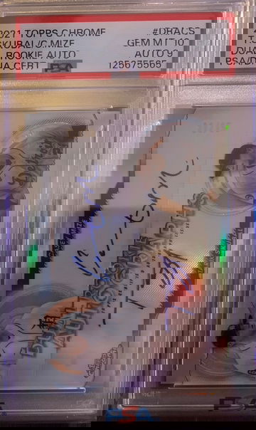 2021 Topps Chrome Tarik Skubal PSA 10 Auto 9 Pop 2 Mize /25