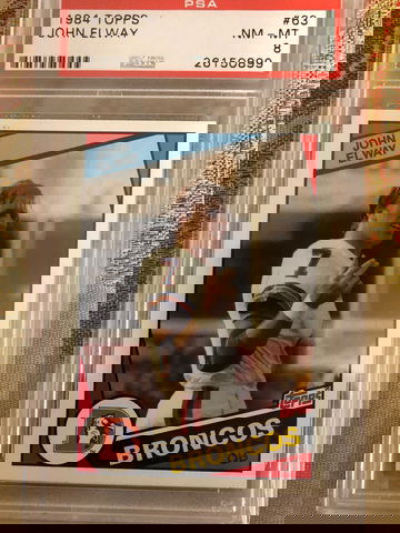 1984 Topps John Elway rookie PSA 8