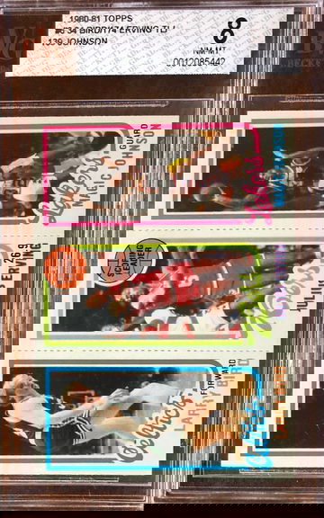 1980-1981 Topps Magic & Bird Rookie Card #6 BVG 8 NM-MT *SHIPS FROM CANADA*