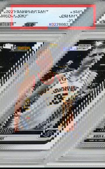 2022 PANINI INSTANT #348 NIKOLA JOKIC /774 DENVER NUGGETS PSA 10 LOW POP