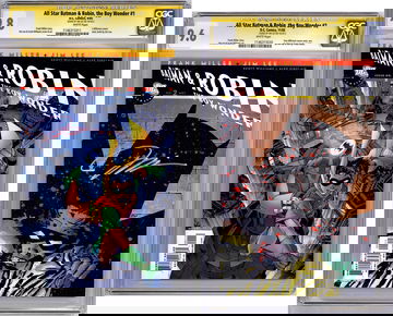 ALL STAR BATMAN & ROBIN #1-2 CGC-SS 9.8-9.6 SIG JIM LEE ROBIN CVR + MILLER VAR 2005