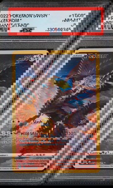 2022 Pokemon Sword and Shield Brilliant Stars Zekrom #TG05 PSA 8