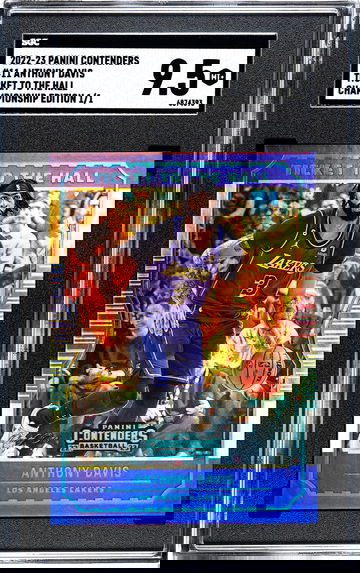 2022-23 Panini Contenders Anthony Davis ... Tickets to the Hall Platinum 1/1