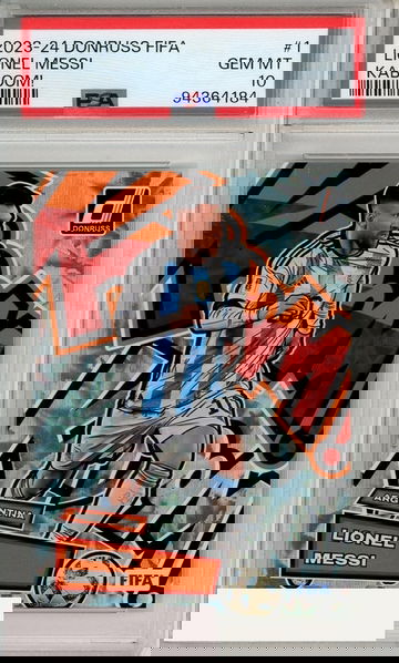 2023-24 PANINI DONRUSS FIFA KABOOM! LIONEL MESSI #1 PSA 10 GEM MT