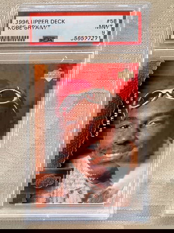 1996 Upper Deck Kobe Bryant base rookie #58 PSA 9 Lakers