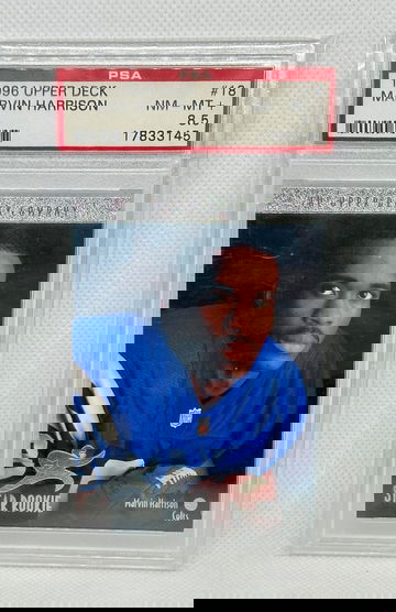 1996 Upper Deck Football #18 Marvin Harrison Rookie PSA 8.5