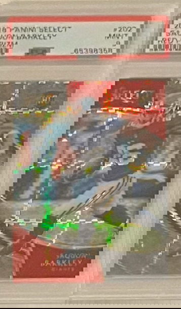 Saquon Barkley 2018 Panini Select Red Prizm RC #d 1/49 PSA 9