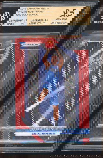 Luka Doncic 2018-19 Prizm Red Wave BGS 9.5 ROOKIE Card PSA 10?