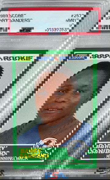 1989 Score Barry Sanders #257 Rookie RC PSA 9