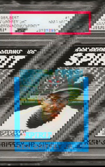 1988 Best San Bernardino Ken Griffey Jr Minor League PSA 8 NM-MT