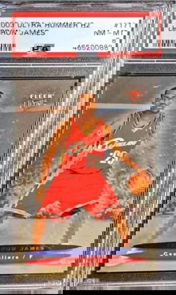 2003-04 Ultra #171 Hummer Lebron James PSA 8 Lakers RC Rookie Card