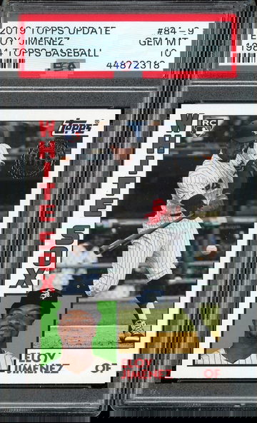 ELOY JIMENEZ RC PSA 10 2019 TOPPS UPDATE 1984 BASEBALL #84-9