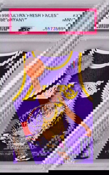 1996-97 Fleer Ultra Fresh Faces Kobe Bryant Rookie PSA 9