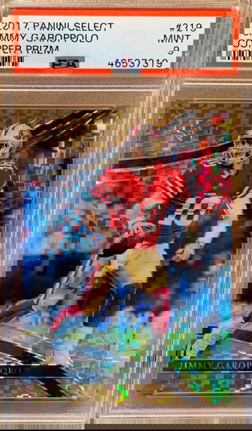 ⭐️ 2017 JIMMY GAROPPOLO SELECT FIELD VISION /75 X-FRACTOR PSA 9🔥📈 