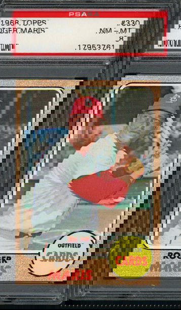 1968 Topps Roger Maris #330 PSA NM-MT 8