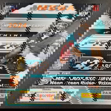 Lot of (5) 2024 Panini Prizm NFL Football Mega Box - Neon Green Pulsar