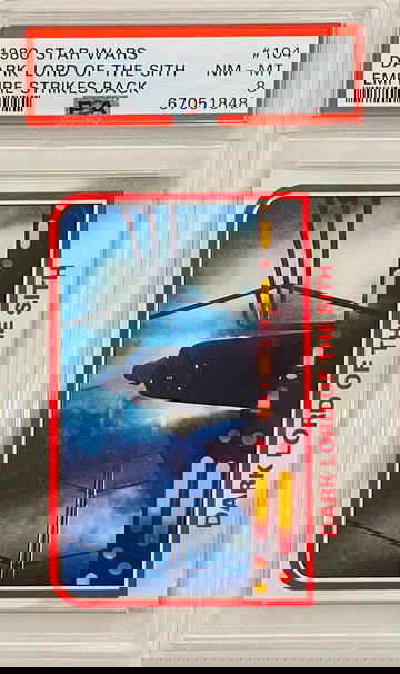 1980 Star Wars Empire Strikes Back #104 Dark Lord of the Sith Darth Vader PSA 8