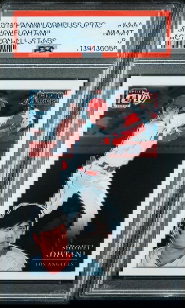 SHOHEI OHTANI 2019 Panini Donruss Optic ACTION ALL-STARS #AA-4 PSA 8 NM-MT