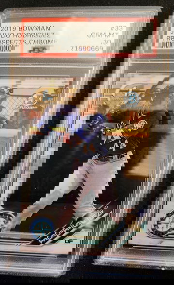 2019 Bowman Julio Rodriguez Prospects Chrome PSA 10