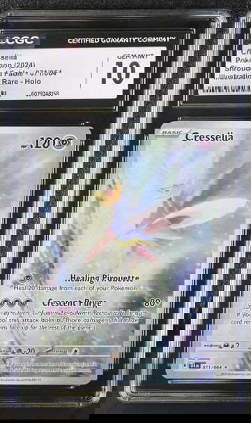 2024 Pokemon Shrouded Fable Illustration Rare Holo Cresselia #071/064 CGC 10