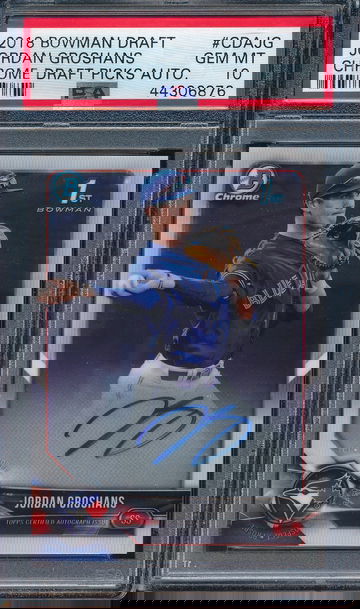 2018 Bowman Chrome Draft Jordan Groshans PSA 10 RC AUTO