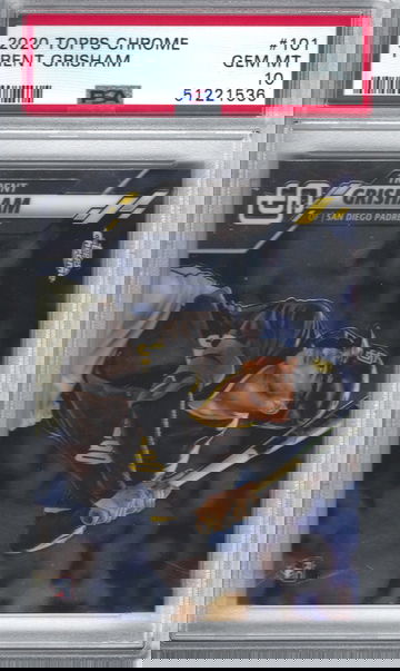 2020 Topps Chrome Trent Grisham PSA 10 Gem Mint 