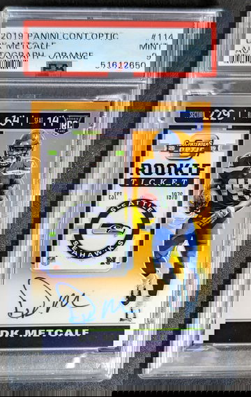 2019 Panini Contenders Optic DK Metcalf Orange