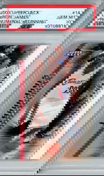 LEBRON JAMES 2003 Upper Deck Phenomenal Beginning #14 PSA 10 Gem Mint Cavs Lakers Heat