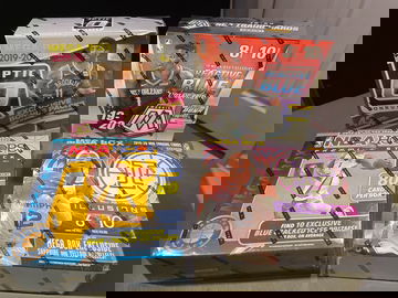 2019-20  NBA Optic, Mosaic, Illusions, Hoops Premium Stock Mega Box Lot