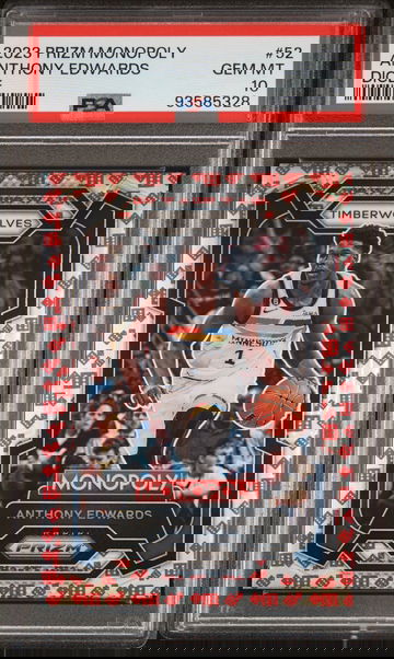 2023 Prizm #52 Anthony Edwards Monopoly PSA 10