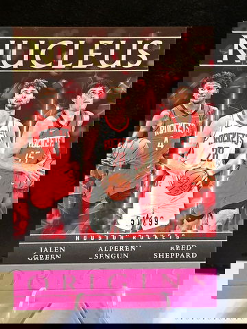 2024-25 Origins  Nucleus  Jalen Green, Alperen Sengun, Reed Sheppard  /99  Rockets