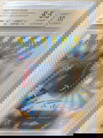 2016 Topps chrome trea turner auto
