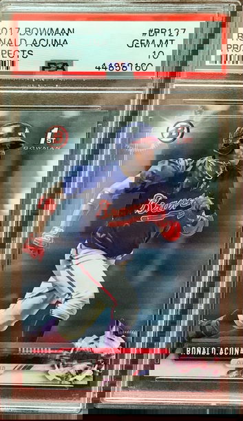 Ronald Acuna Bowman Rookie Paper PSA 10